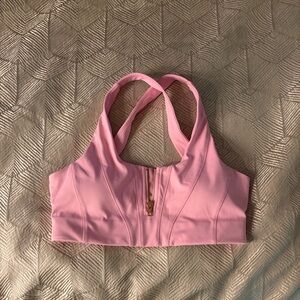 Cleo Harper Pink Sports Bra with Zipper